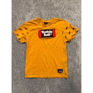 Southpole‎ Tootsie Roll Graphic T-Shirt Mens Small Orange Short Sleeve